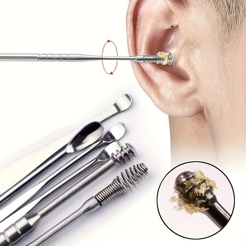 6-in-1 Stainless Steel Ear Wax Cleaner Set
