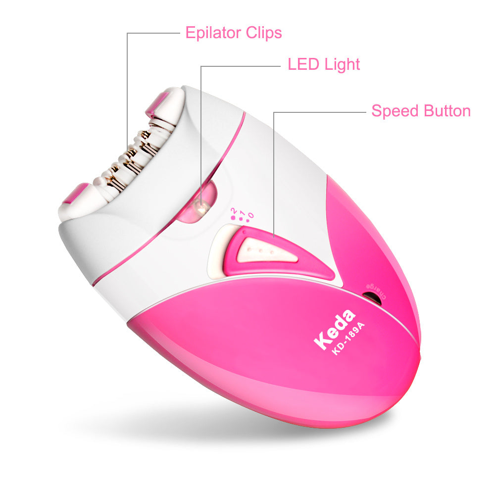 Rechargeable Hair Epilator for Women - Smooth and Painless Leg and Arm Hair Removal