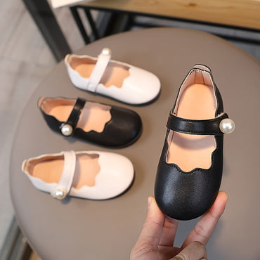 Infant Mary Jane Shoes with Soft Sole & Glitter Design