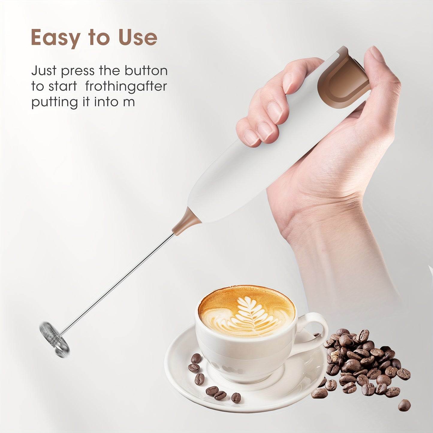 Electric Milk Frother – Creamy Coffee & Cappuccino Maker