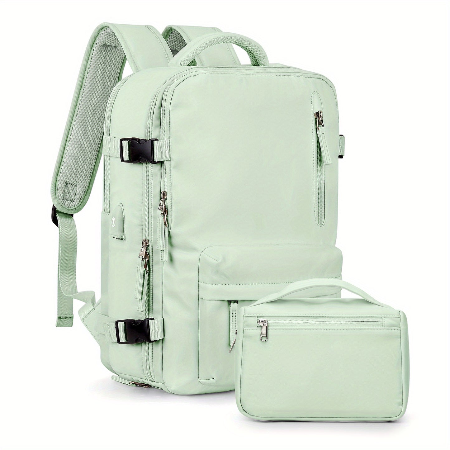 Large Capacity Travel Backpack with Shoe & Wet Pocket