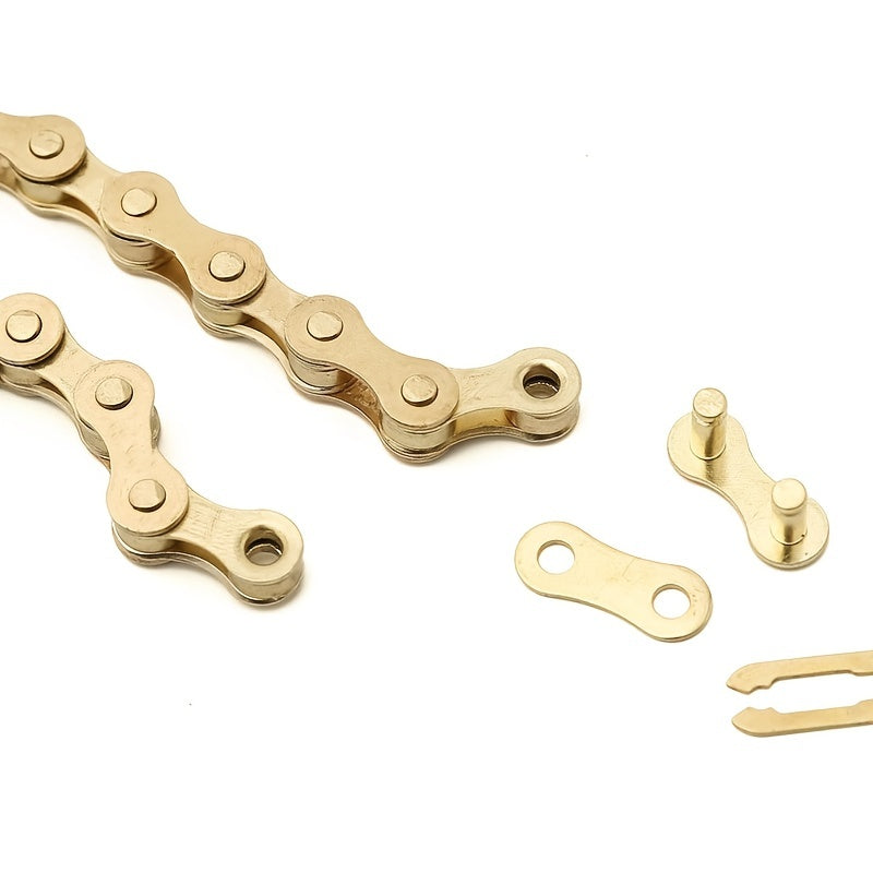 ZHIQIU High-Tensile Bike Chain - 104-Link Seamless System for Rust-Proof, Effortless Riding - Perfect 1/2 x 1/8 Size for Smooth, Quiet Journeys