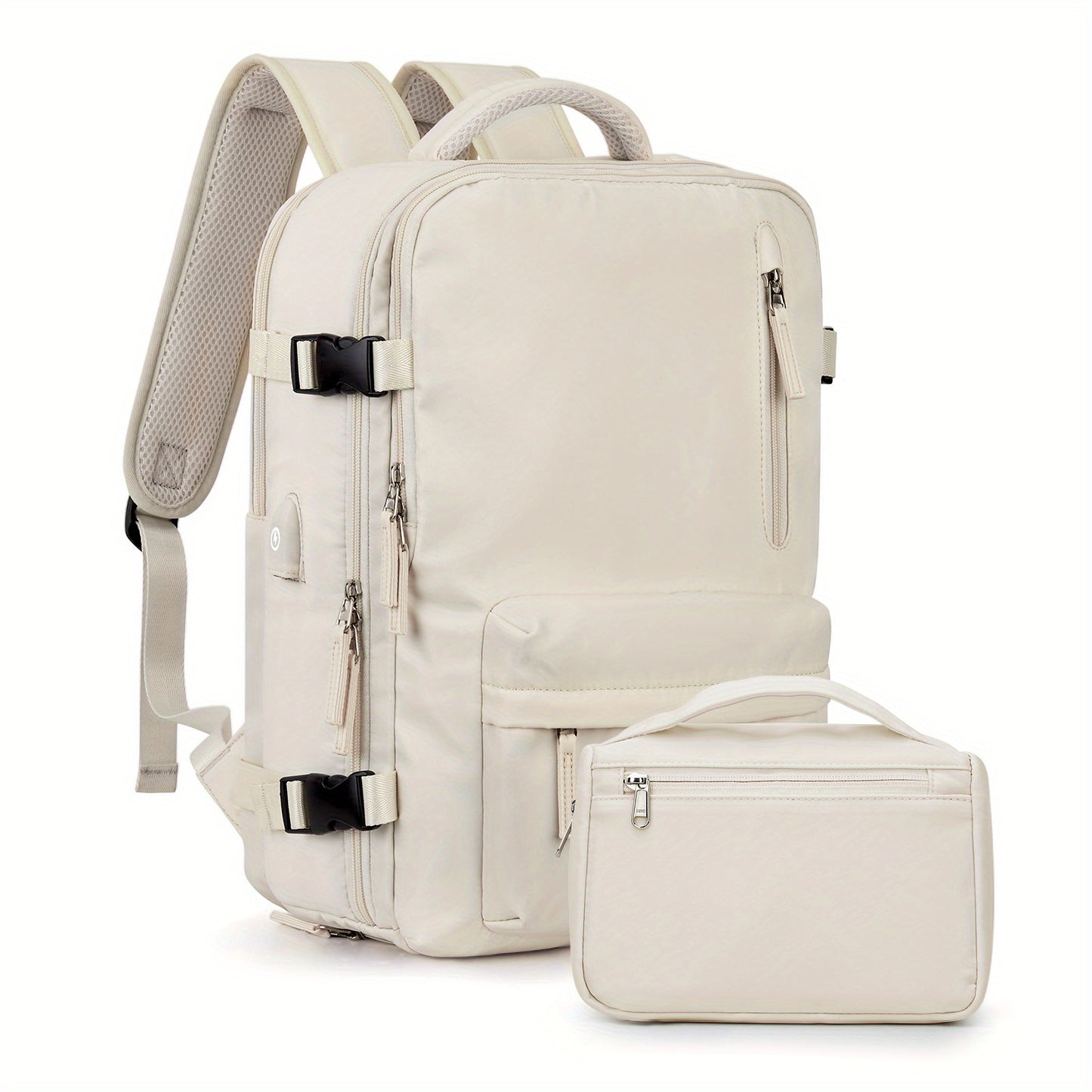 Large Capacity Travel Backpack with Shoe & Wet Pocket