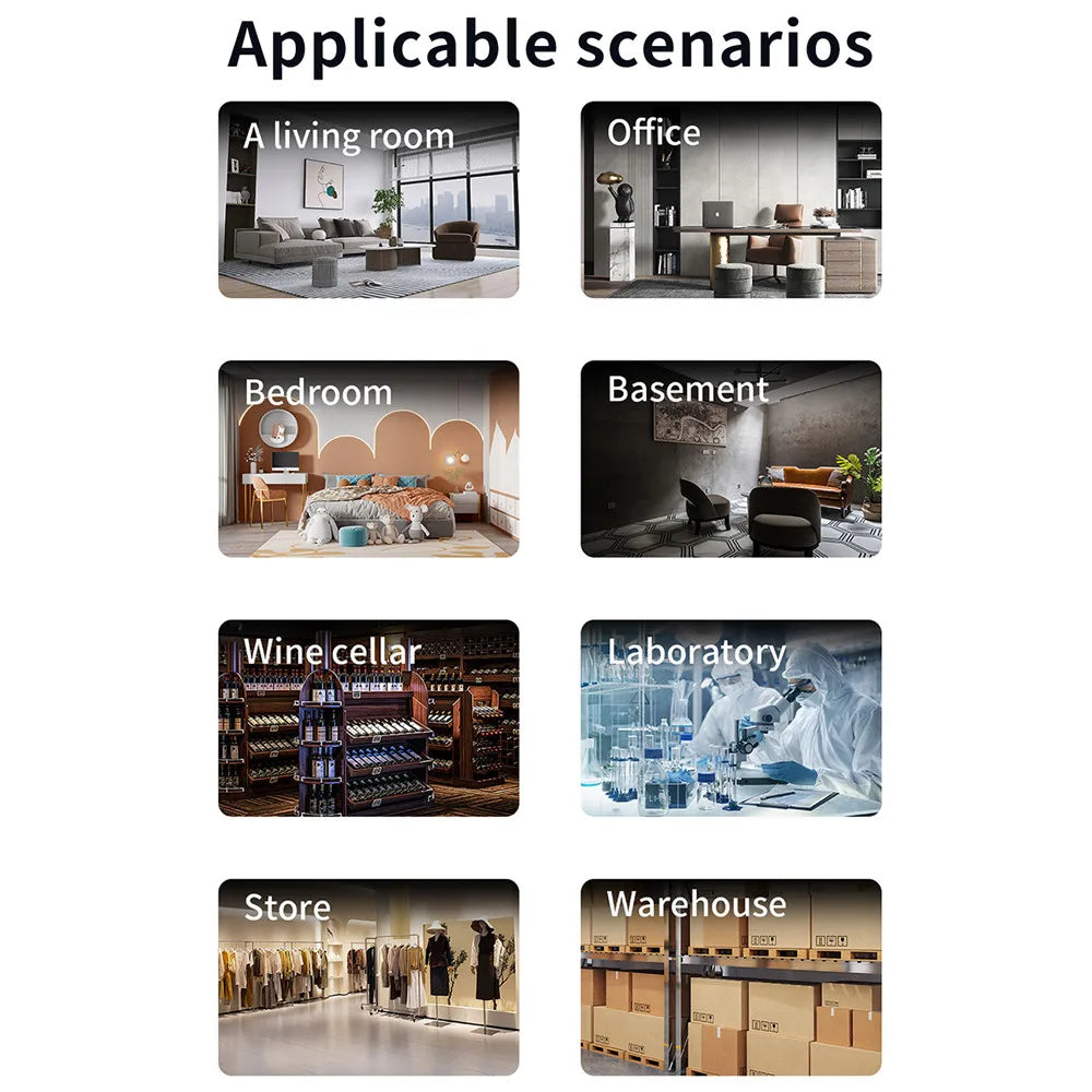 Smart Home Dehumidifier 3.2L Large Capacity Dehumidifier For Bedroom Office Kitchen Deodorization and DefrostingTiming Dehumidif