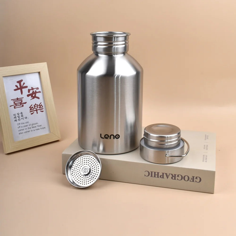 2L Stainless Steel Sport Water Bottle – Large Capacity Flask