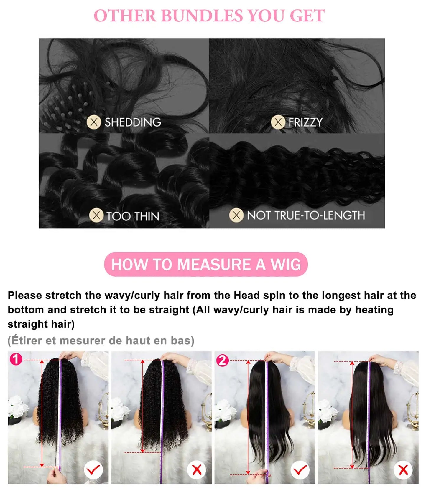 36" Brazilian Straight Lace Front Human Hair Wig