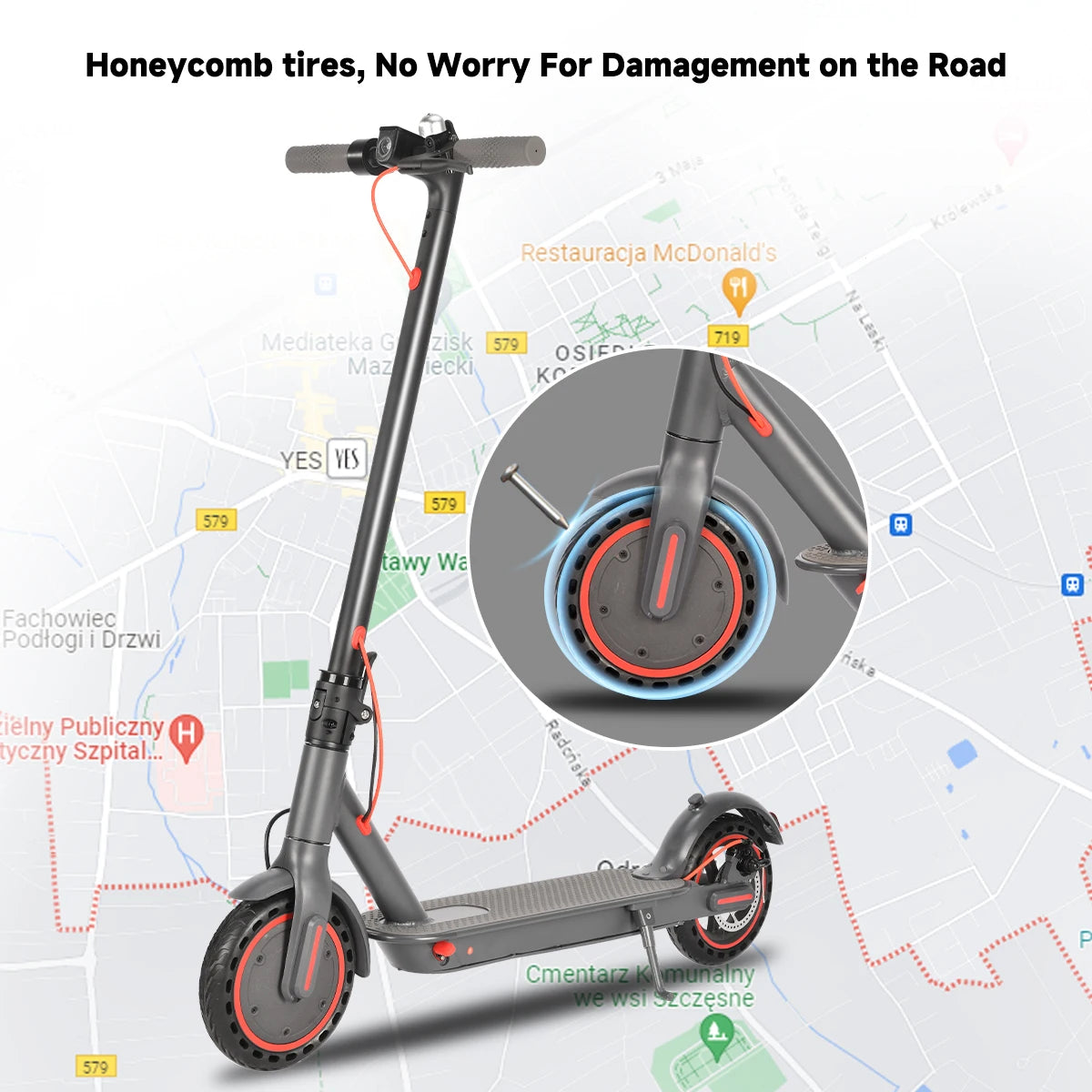 350W Adult Electric Scooter – 36V 30km Long Range