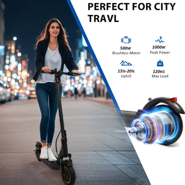 AOVOPRO Smart APP Electric Scooter – 350W/500W Motor