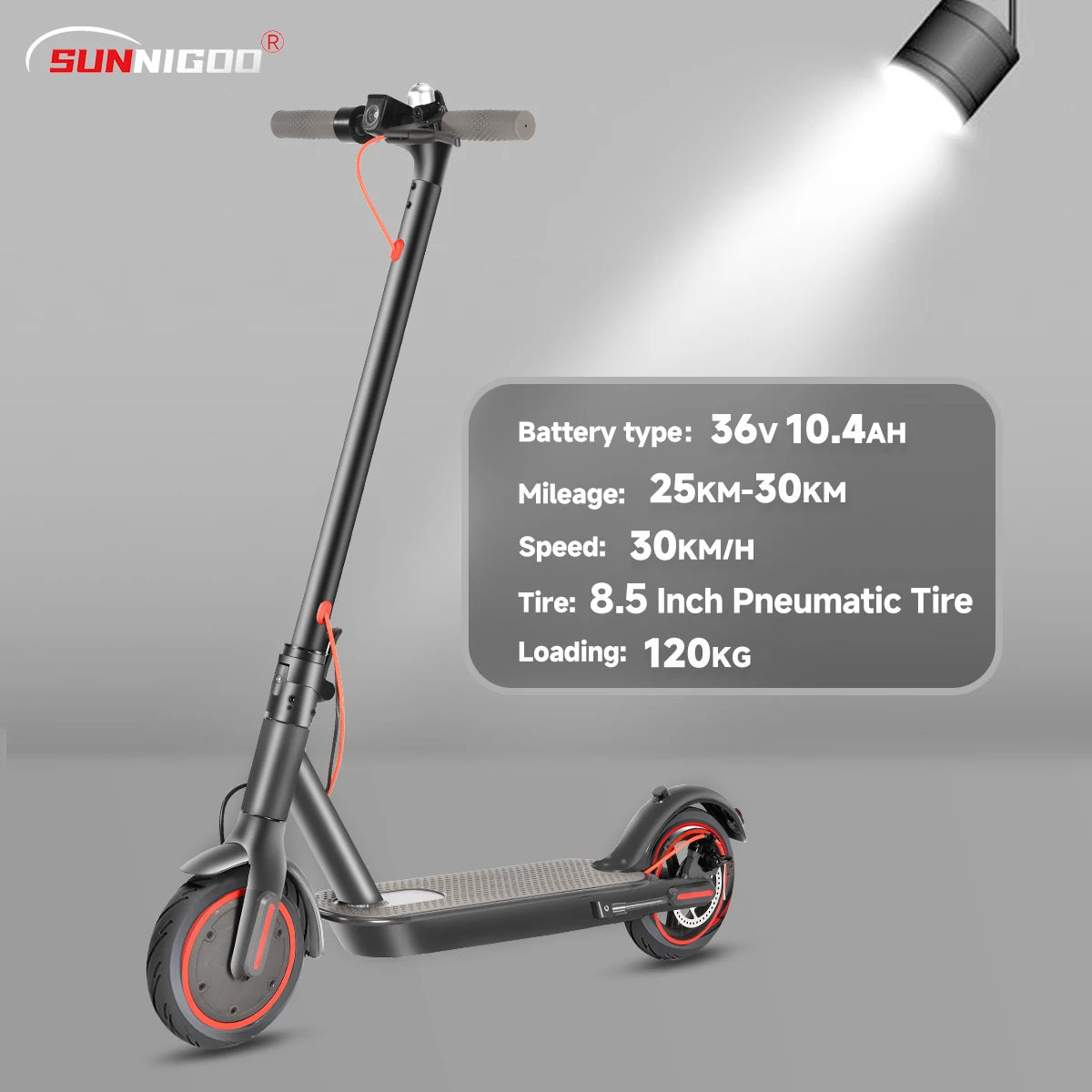 350W Adult Electric Scooter – 36V 30km Long Range