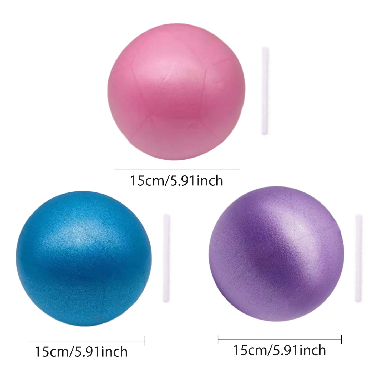 Mini Pilates Yoga Ball – 6 Inch Core Balance Trainer