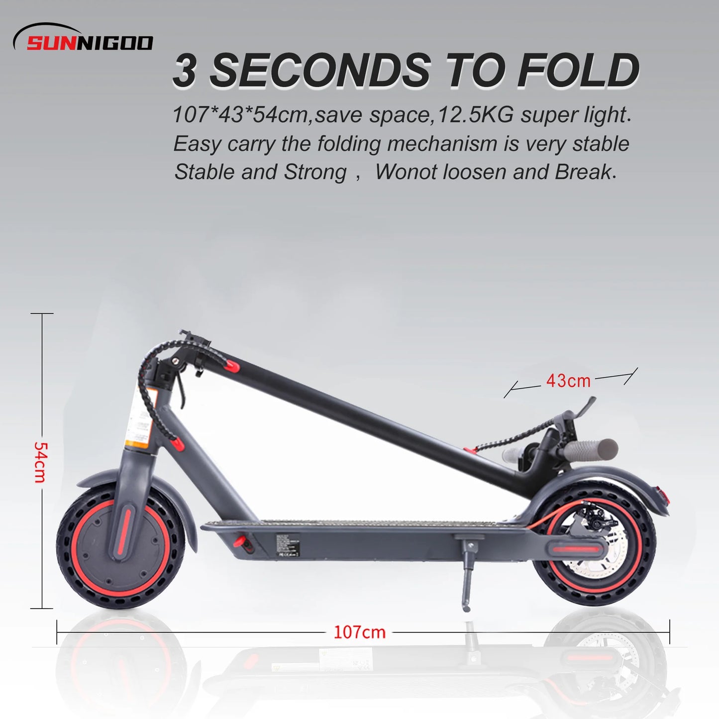 350W Adult Electric Scooter – 36V 30km Long Range