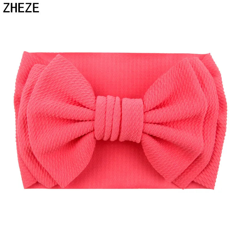 Cute 7" Double Layer Hair Bow Headband for Baby Girls
