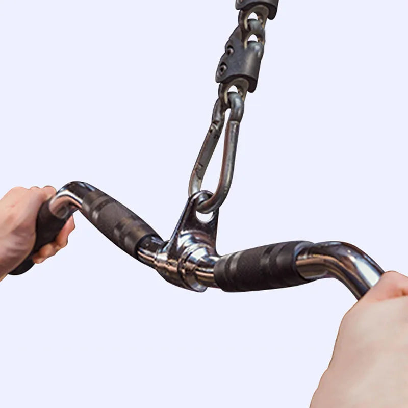 Heavy-Duty Lat Pull Down T-Bar & V-Bar – Gym Attachments