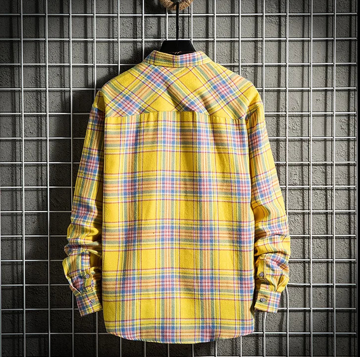 Men’s Cotton Long Sleeve Button Shirt