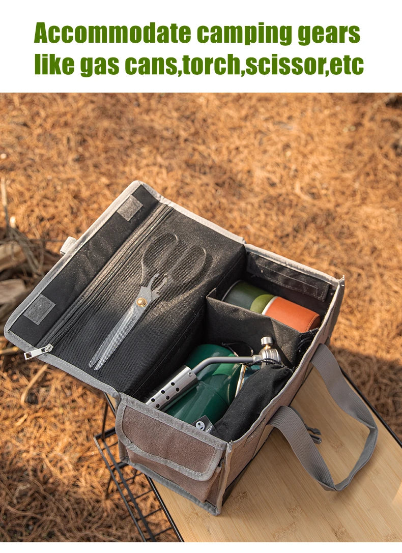 CAMPINGMOON Canvas Storage Bag Portable Camping Tote