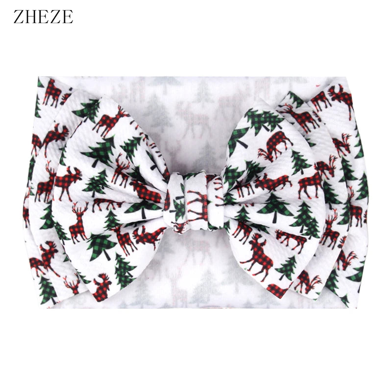 Cute 7" Double Layer Hair Bow Headband for Baby Girls