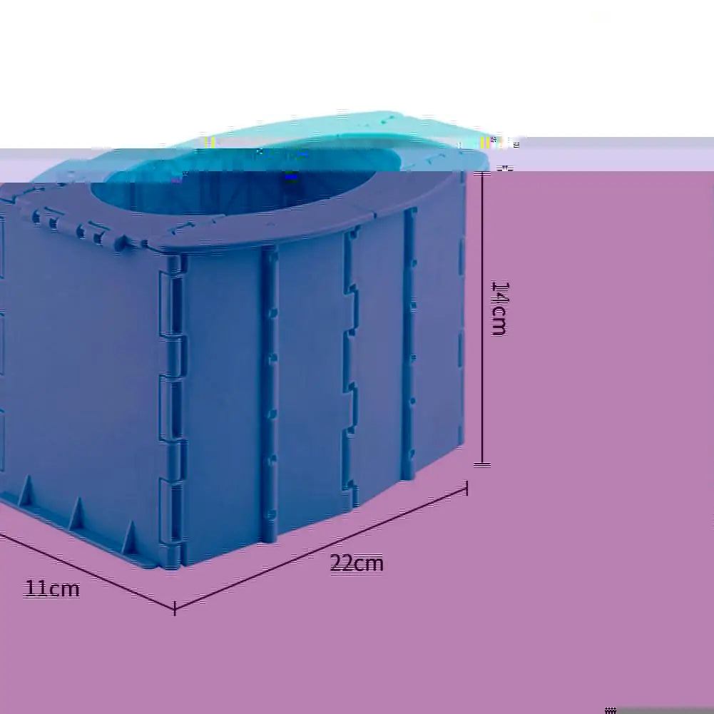 Portable Folding Toilet Commode Car Camping For Travel Bucket Camp Hiking Long Trip Outdoor Multifunction Children's Toilet