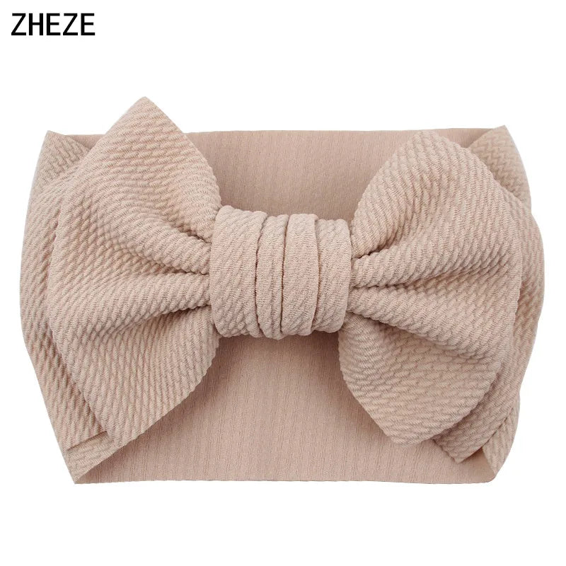 Cute 7" Double Layer Hair Bow Headband for Baby Girls