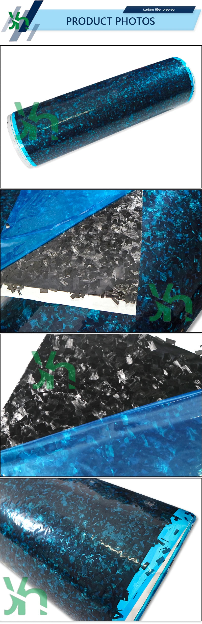 12K Forged Carbon Fiber Prepreg Fabric 1M