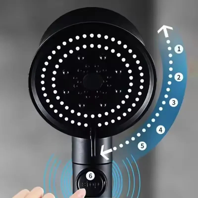 360 Turbo Fan High Pressure Handheld Shower Head