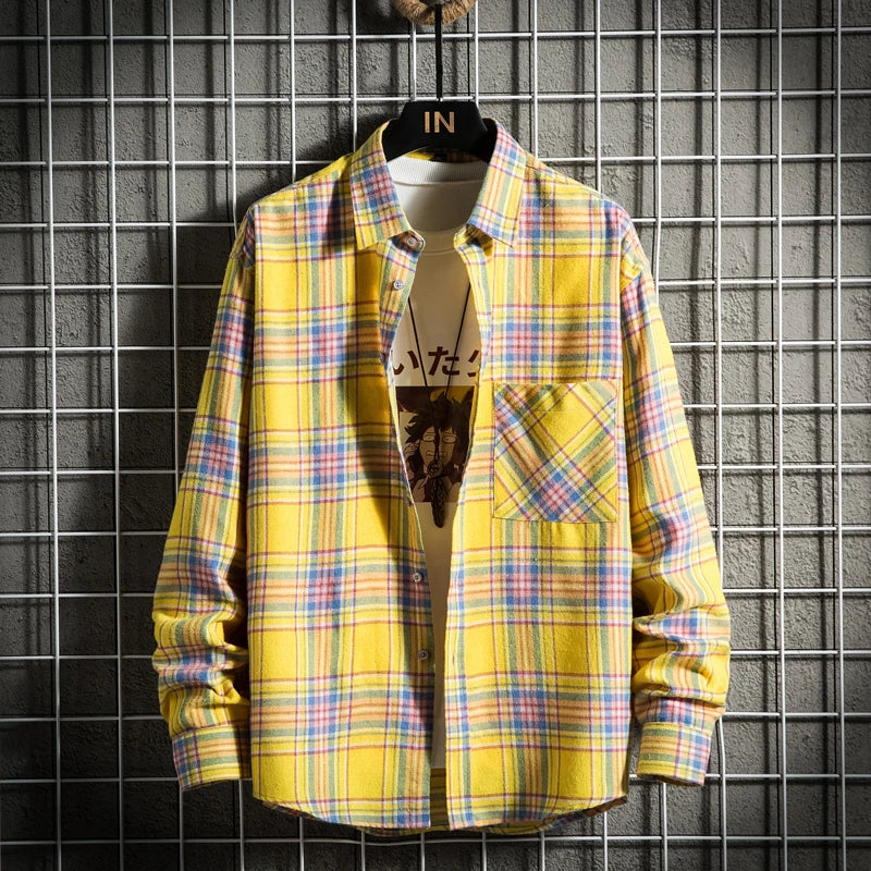 Men’s Cotton Long Sleeve Button Shirt