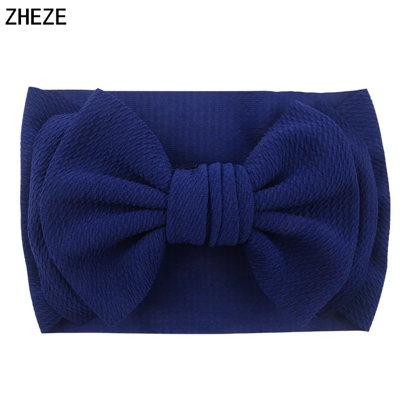 Cute 7" Double Layer Hair Bow Headband for Baby Girls