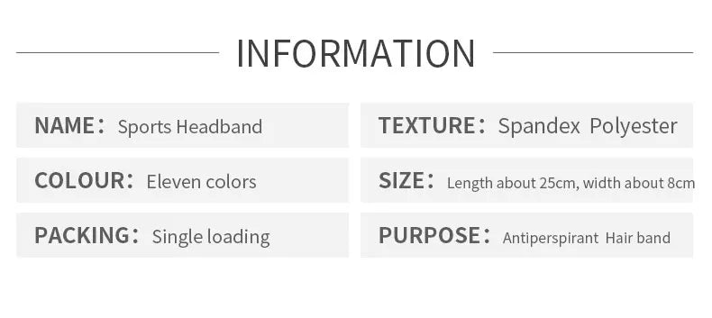 Sport Sweat Headband Absorbent Cycling Yoga Sport Hair Band For Men Sports Safety Sweatband Equipment