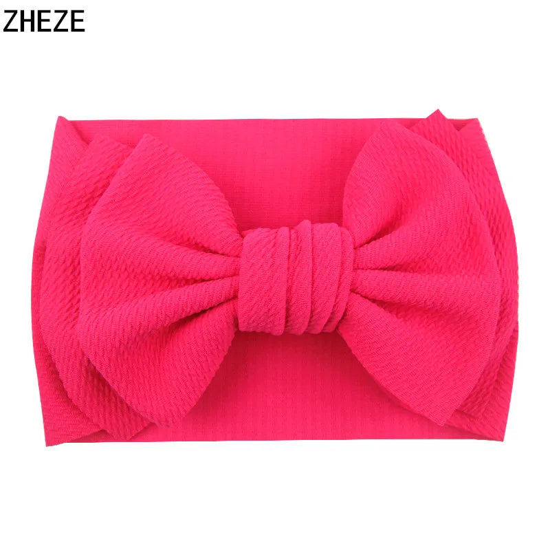 Cute 7" Double Layer Hair Bow Headband for Baby Girls