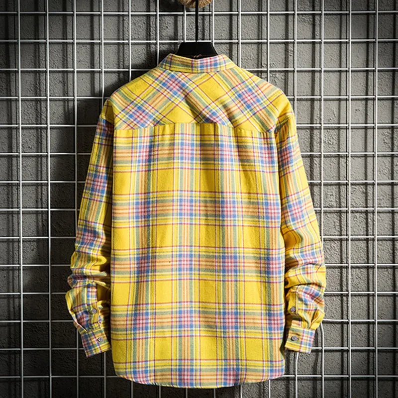 Men’s Cotton Long Sleeve Button Shirt