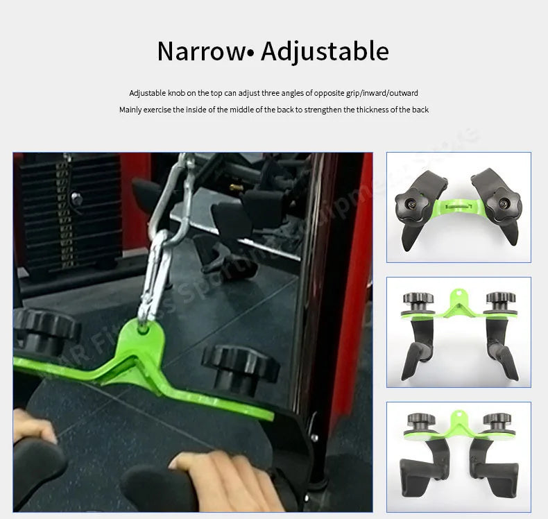 Lat Pull Down & Rowing V-Bar Handle – Cable Machine Grip