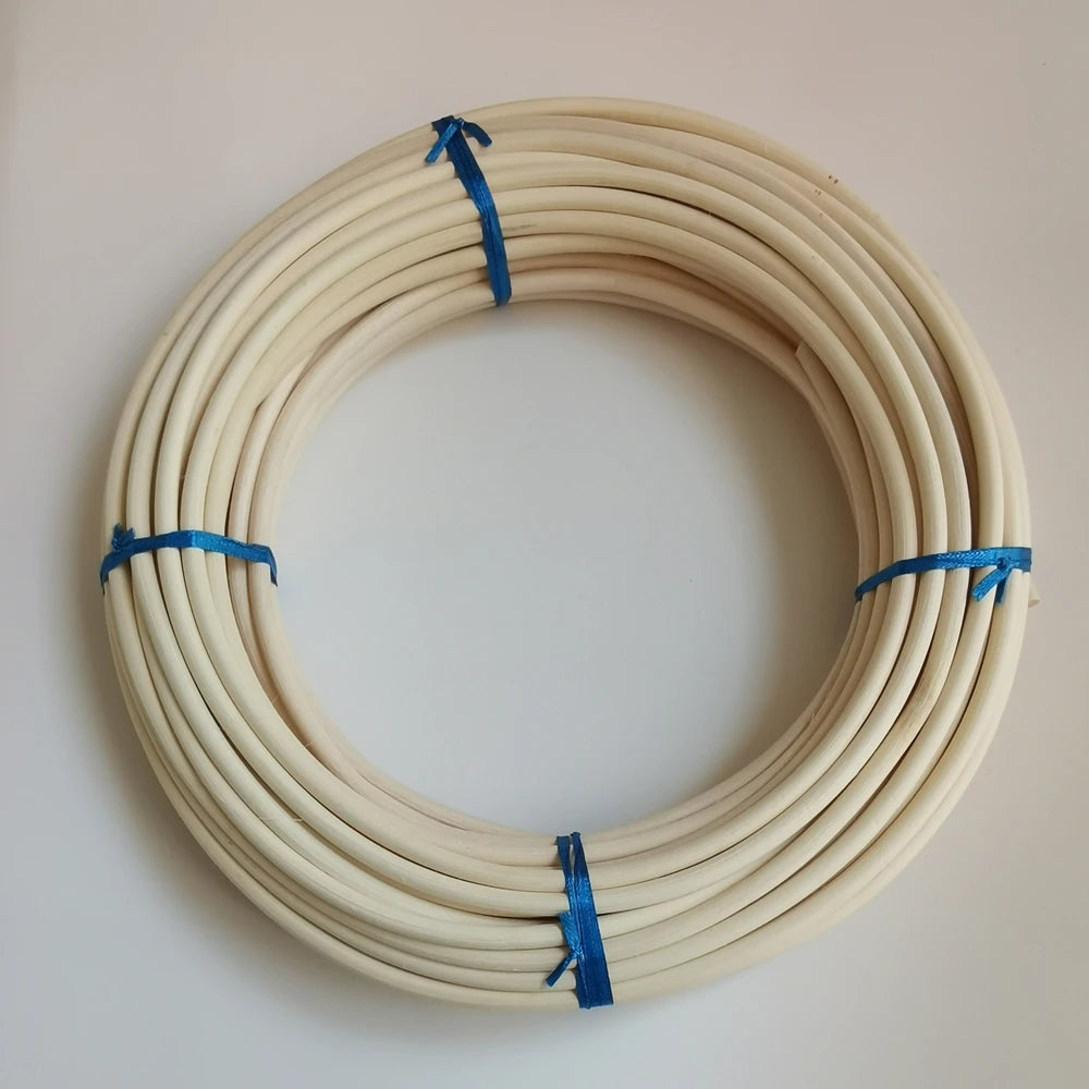 10m Natural Rattan Core Round Cane – 2–7mm for Chair & Basket