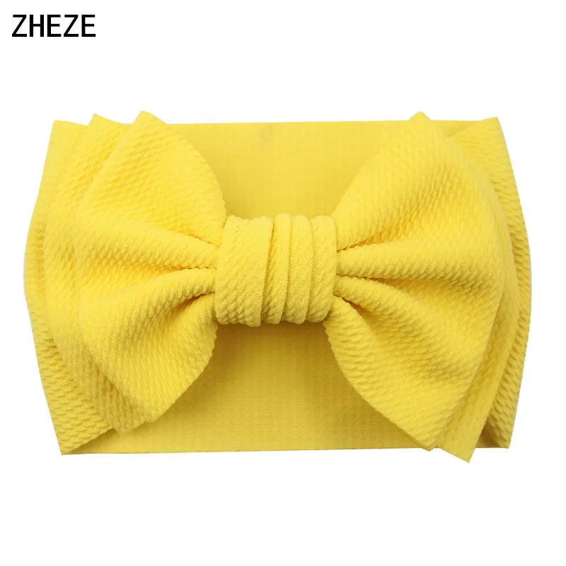 Cute 7" Double Layer Hair Bow Headband for Baby Girls