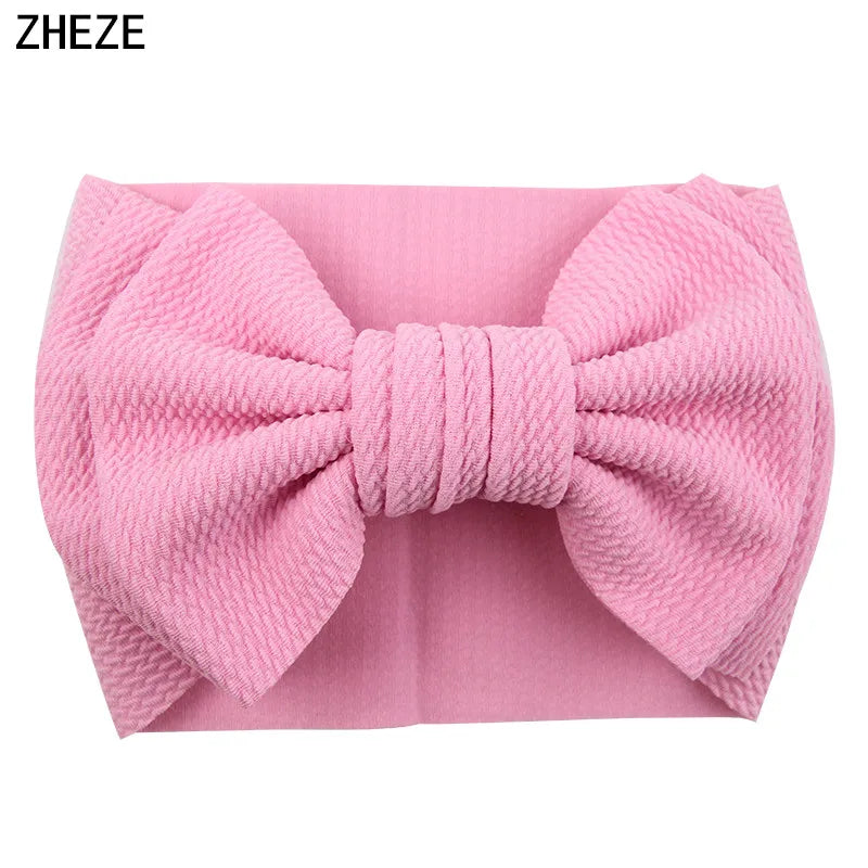 Cute 7" Double Layer Hair Bow Headband for Baby Girls