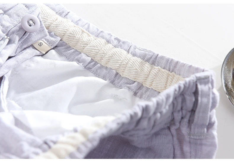 Men’s Linen Dress Pants Casual Loose Summer Trousers