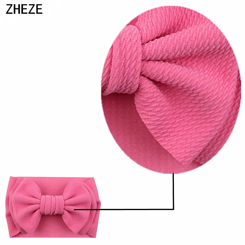 Cute 7" Double Layer Hair Bow Headband for Baby Girls