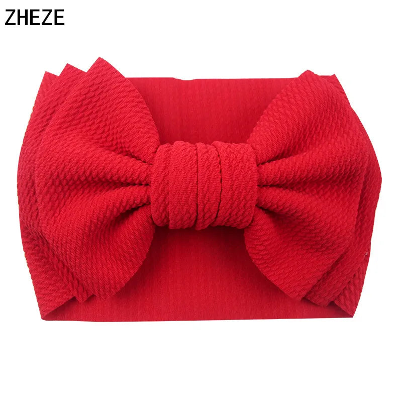 Cute 7" Double Layer Hair Bow Headband for Baby Girls