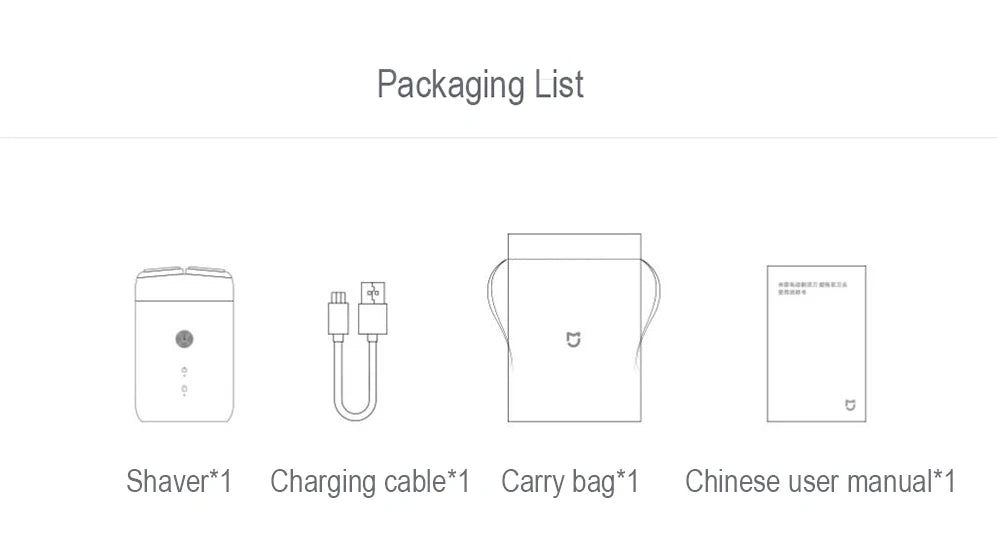 Xiaomi Mijia electric shaver S100, easy to carry, can be washed all over the body, a charge can last for 3 months