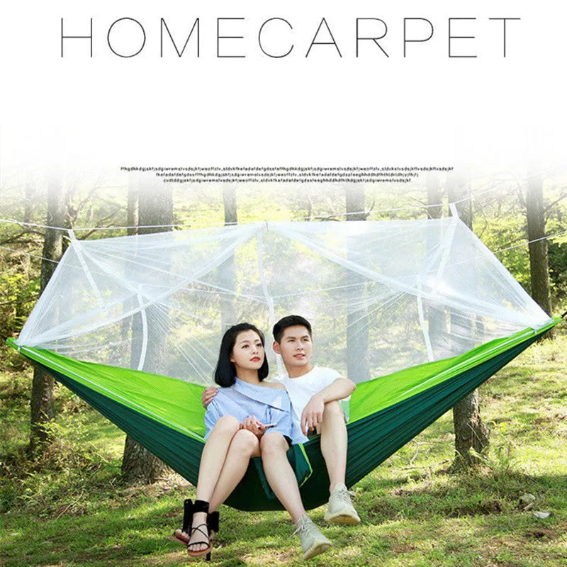 Swallowtail Camping Hammock with Mosquito Net & Rainfly
