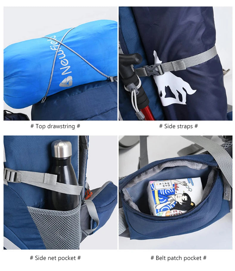 Men’s 60L Hiking Camping Mountaineering Backpack