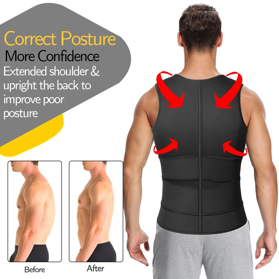 Men’s Waist Vest Slimming Shaper Tank