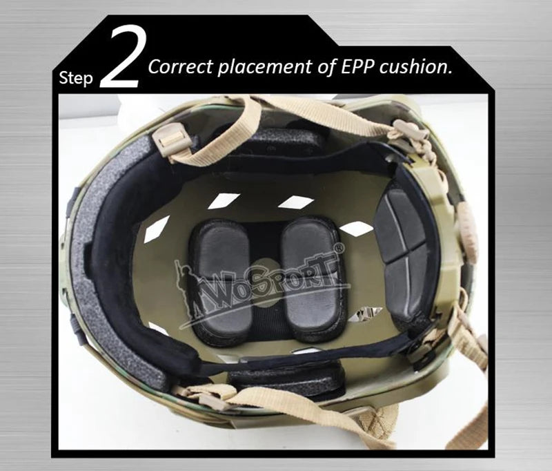New Fast Tactical Airsoft Helmet – Camouflage ABS Protection