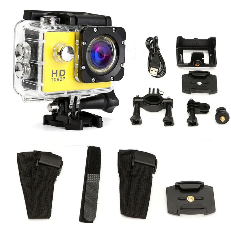 Action Camera 1080P Full HD 30M Waterproof Sport DV 12MP Helmet Diving Cam