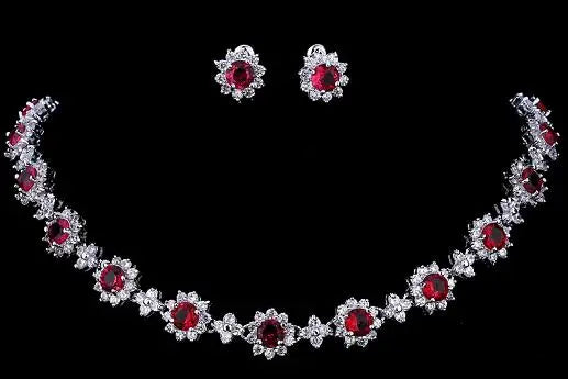 Emmaya Bridal Jewelry Set – Zircon Necklace & Earrings