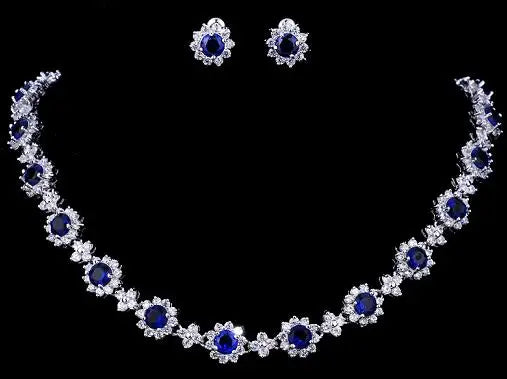 Emmaya Bridal Jewelry Set – Zircon Necklace & Earrings