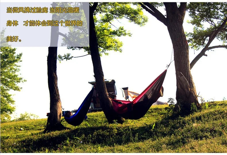 230×90cm Camping Hammock – Outdoor Survival Parachute Bed