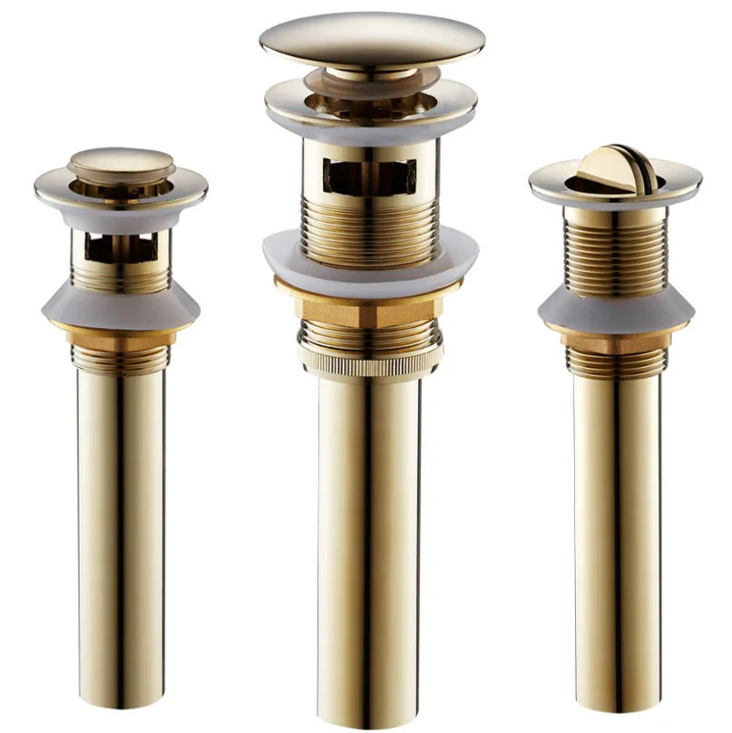 Polished Gold Bathroom Swan Tap Brass Golden Basin Mixer Faucet