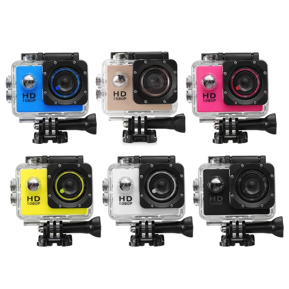 Action Camera 1080P Full HD 30M Waterproof Sport DV 12MP Helmet Diving Cam