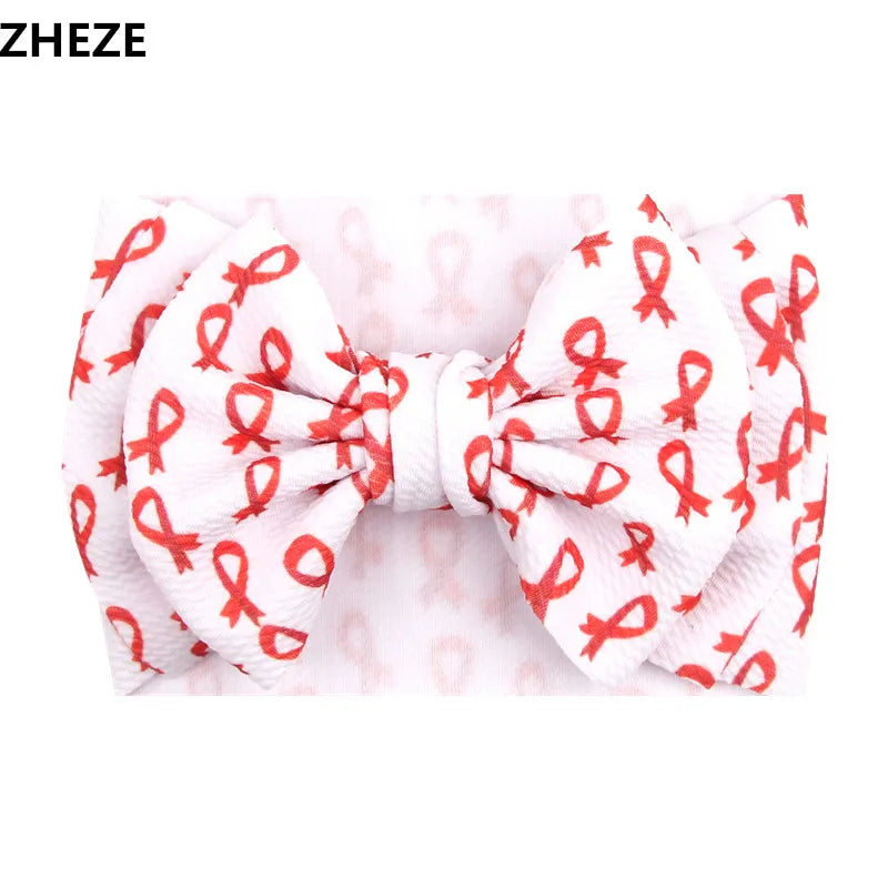 Cute 7" Double Layer Hair Bow Headband for Baby Girls