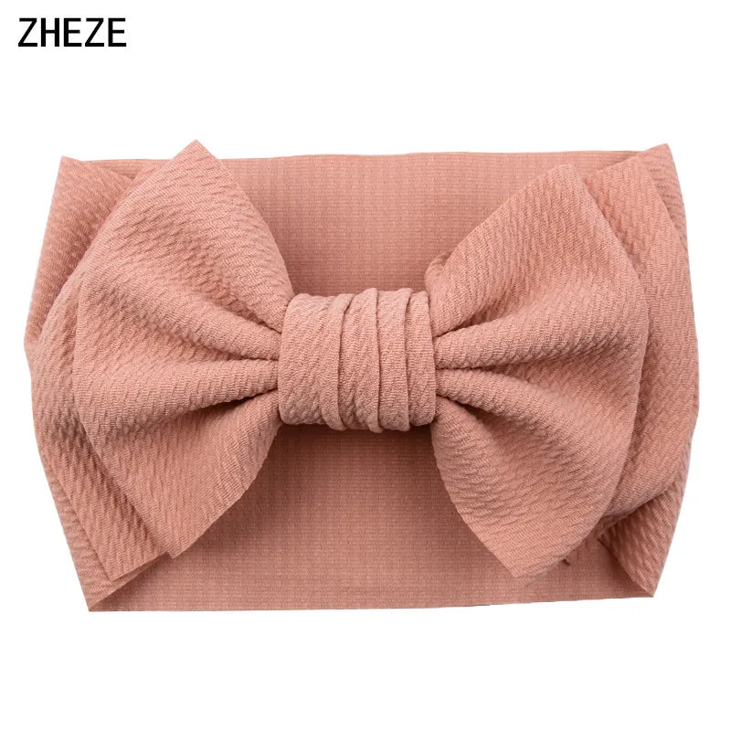 Cute 7" Double Layer Hair Bow Headband for Baby Girls