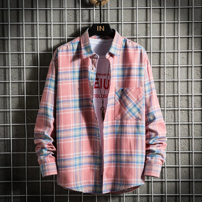 Men’s Cotton Long Sleeve Button Shirt